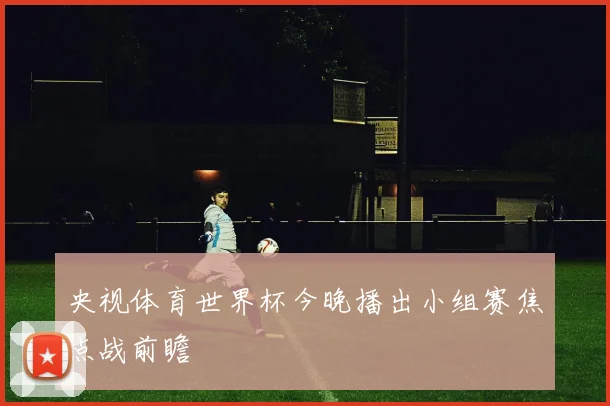 央视体育世界杯今晚播出小组赛焦点战前瞻